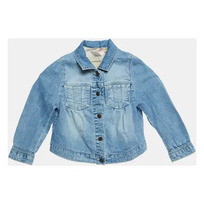 Burberry Kids Blue Washed Denim Full Sleeve Top Yrs