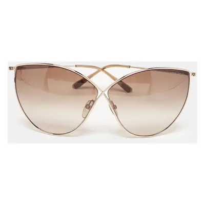 Tom Ford Brown Gradient Evelyn TF Cat Eye Sunglasses