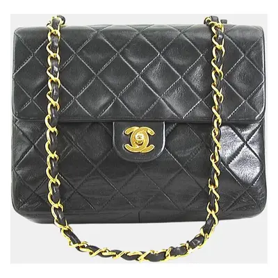 Chanel Black Quilted Leather Flap Shoulder Bag