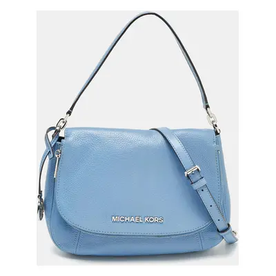 Michael Kors Light Blue Leather Bedford Top Handle Bag