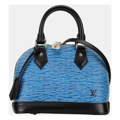 Louis Vuitton Blue Epi Denim Alma BB