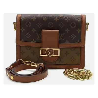 Louis Vuitton Brown Coated Canvas Dauphine MM bag