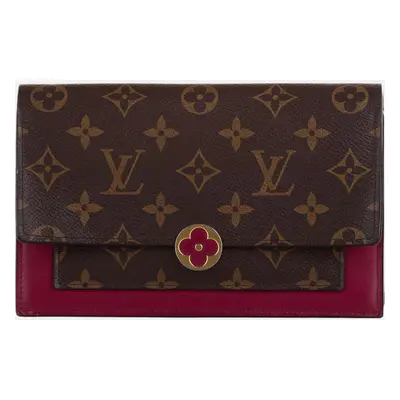 Louis Vuitton Brown Monogram Flore Wallet On Chain