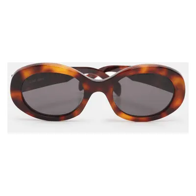 Celine Brown/Black CL40194U Triomphe Oval Sunglasses