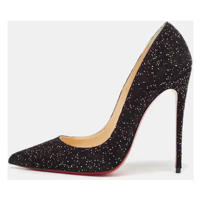 Christian Louboutin Black Suede Pigalle Pumps Size