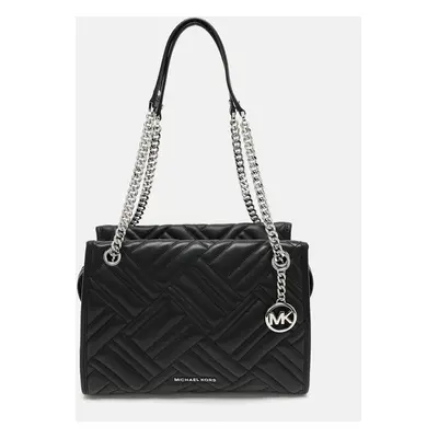 Michael Kors Black Quilted Leather Kathy Satchel