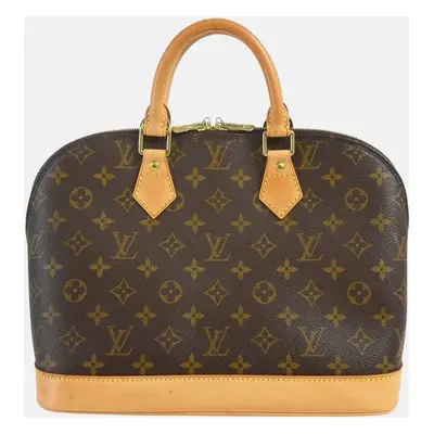 Louis Vuitton Brown Monogram Canvas Alma Handbag