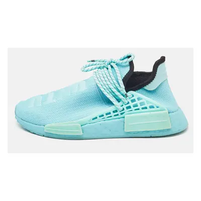 Pharrell Williams Blue Knit Fabric Hu NMD Lace Up Sneakers Size