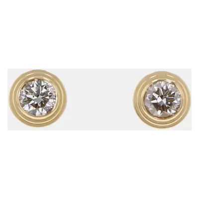 Cartier 18K Yellow Gold and Diamond D'amour Earrings