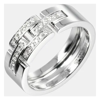 Cartier 18K White Gold Maillon Panthere Diamond Ring