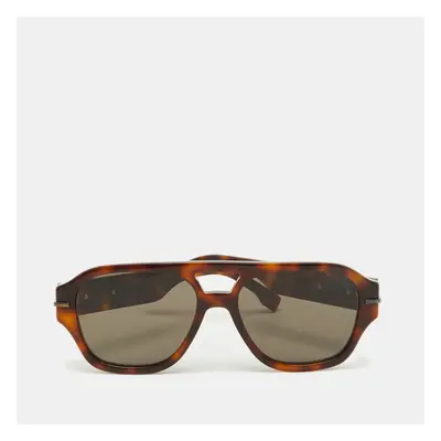 Fendi Havana/Brown FE40130I Fendigraphy Geometric Sunglasses