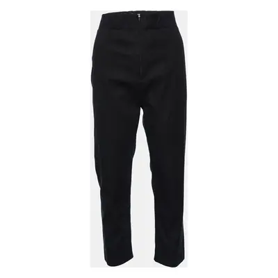 Marni Black Cotton Elastic Waist Trousers