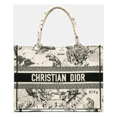 Dior White Small Zodiac Book Tote