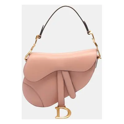 Dior Pink Mini Leather Saddle