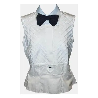 Chanel 07P White Vest with Bow Tie