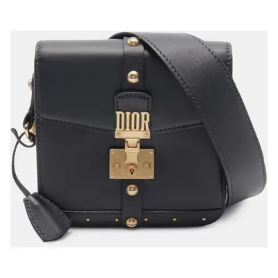 Dior Black Leather DiorAddict Square Flap