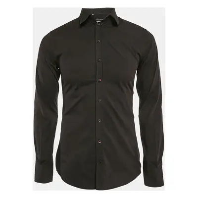 Dolce & Gabbana Black Cotton Sicilia Shirt