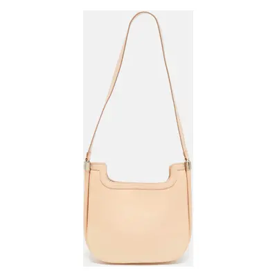 Emporio Armani Peach Leather Messenger Bag