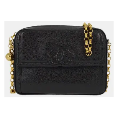 Chanel Black Calfskin Camera CC Shoulder Bag