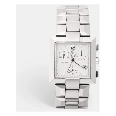 Concord Silver Guilloche Stainless Steel La Scala