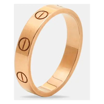 Cartier Love 18k Rose Gold Small Model Wedding Band Ring Size