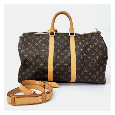 Louis Vuitton Brown PVC Keepall Bag