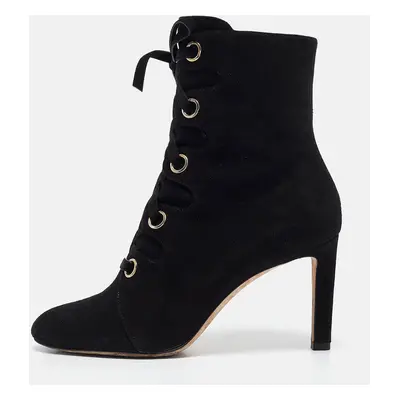 Jimmy Choo Black Suede Blayre Ankle Length Boots