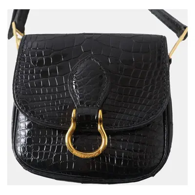 Louis Vuitton Black Crocodile Leather St. Cloud Shoulder Bag