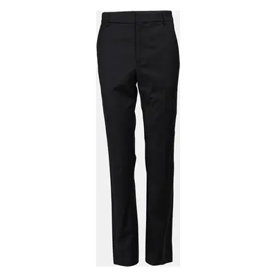 Fendi Navy Blue Wool Blend Trouser