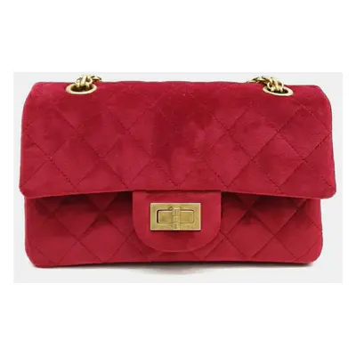 Chanel Red Velvet Vintage 2.55 New Mini bag