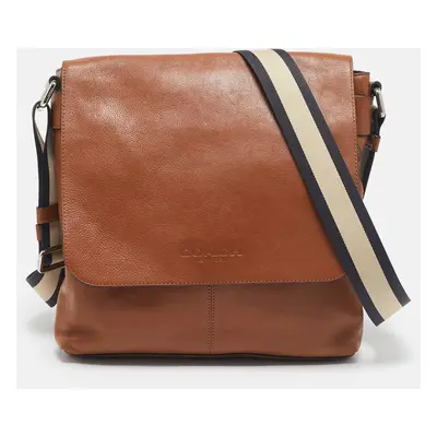 Coach Brown Leather Metropolitan Map Messenger Bag