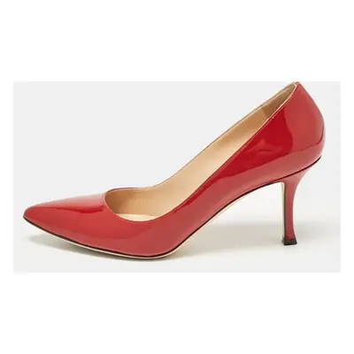 Sergio Rossi Red Patent Leather Secret Pumps Size 37.5