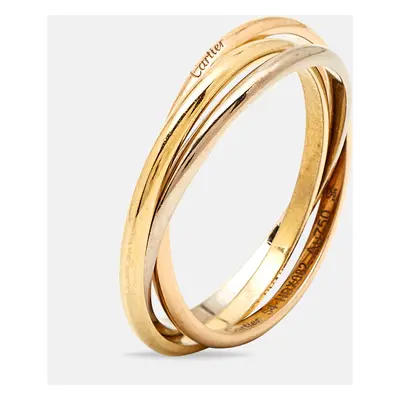 Cartier Trinity 18k Three Tone Gold Model Ring Size