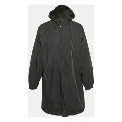 Givenchy Black Synthetic Hooded Long Jacket