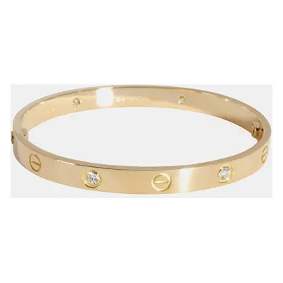 Cartier 18K Yellow Gold and Diamond Love Bracelet