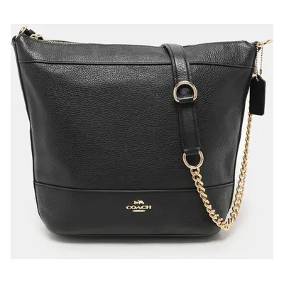 Coach Black Leather Crossbody Bag