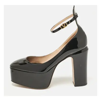 Valentino Black Patent Leather Tango Platform Pumps Size