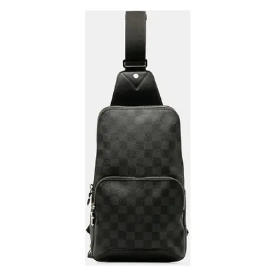 Louis Vuitton Black Damier Graphite Avenue Sling