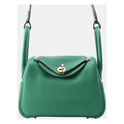 Hermes Lindy Vert Vertigo Taurillon Clemence Size Mini