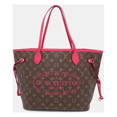 Louis Vuitton Neverfull Indian Rose Monogram Ikat Flower Size Mm