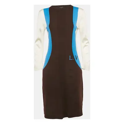 Louis Vuitton Multicolor Wool Blend Jersey Mini Dress