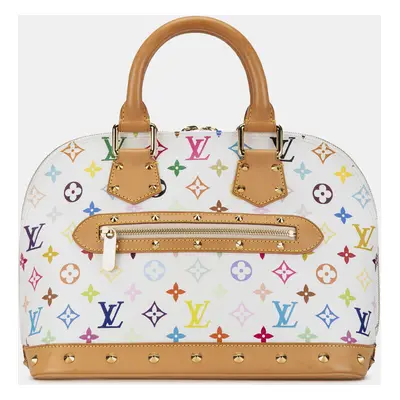 Louis Vuitton White Monogram Multicolor Alma PM