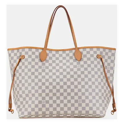 Louis Vuitton Grey White Damier Azur Neverfull GM