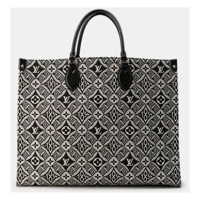 Louis Vuitton Noir Monogram Jacquard Onthego Size GM