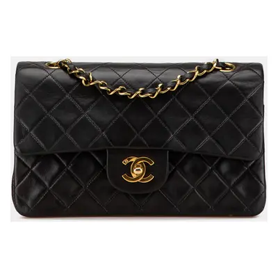 Chanel Black Small Classic Lambskin Double Flap