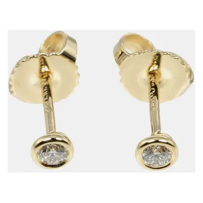 Tiffany & Co. 18K Yellow Gold and Diamond Elsa Peretti Diamonds by the Yard Stud Earrings