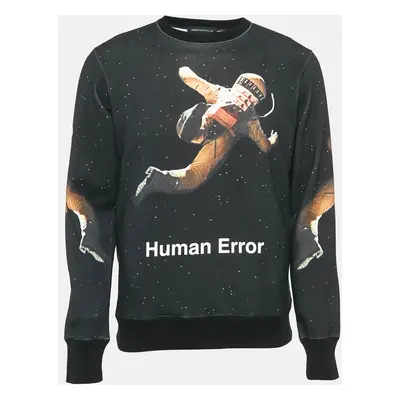 Undercover Black Space Print Cotton Sweatshirt