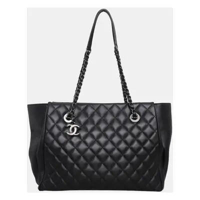 Chanel Quilted Lambskin Cc Tote Bag