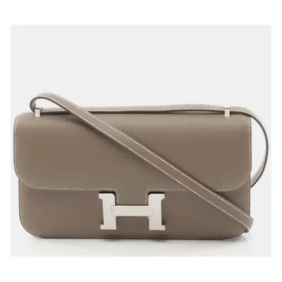 Hermes Brown Constance Leather Constance Elan Crossbody Bag