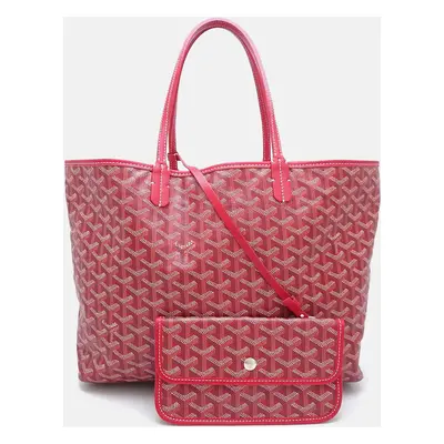 Goyard Red Canvas St. Louis PM Tote Bag